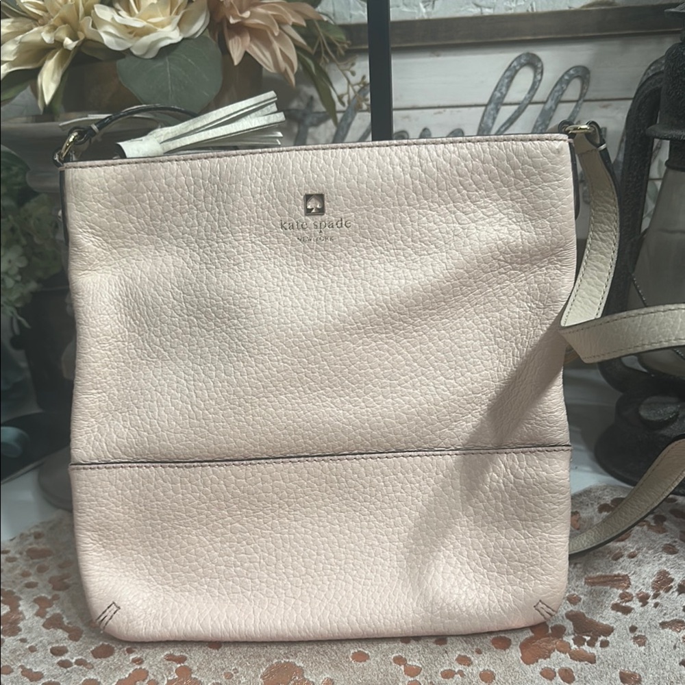Kate Spade pink Cream Crossbody Bag